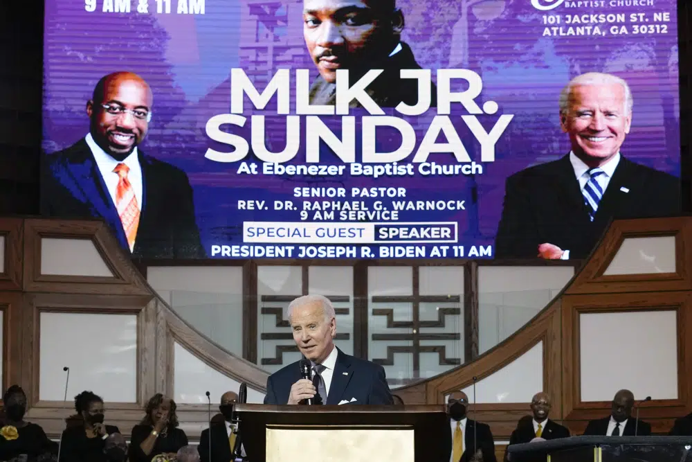 Biden to touch on voting rights in sermon celebrating MLK