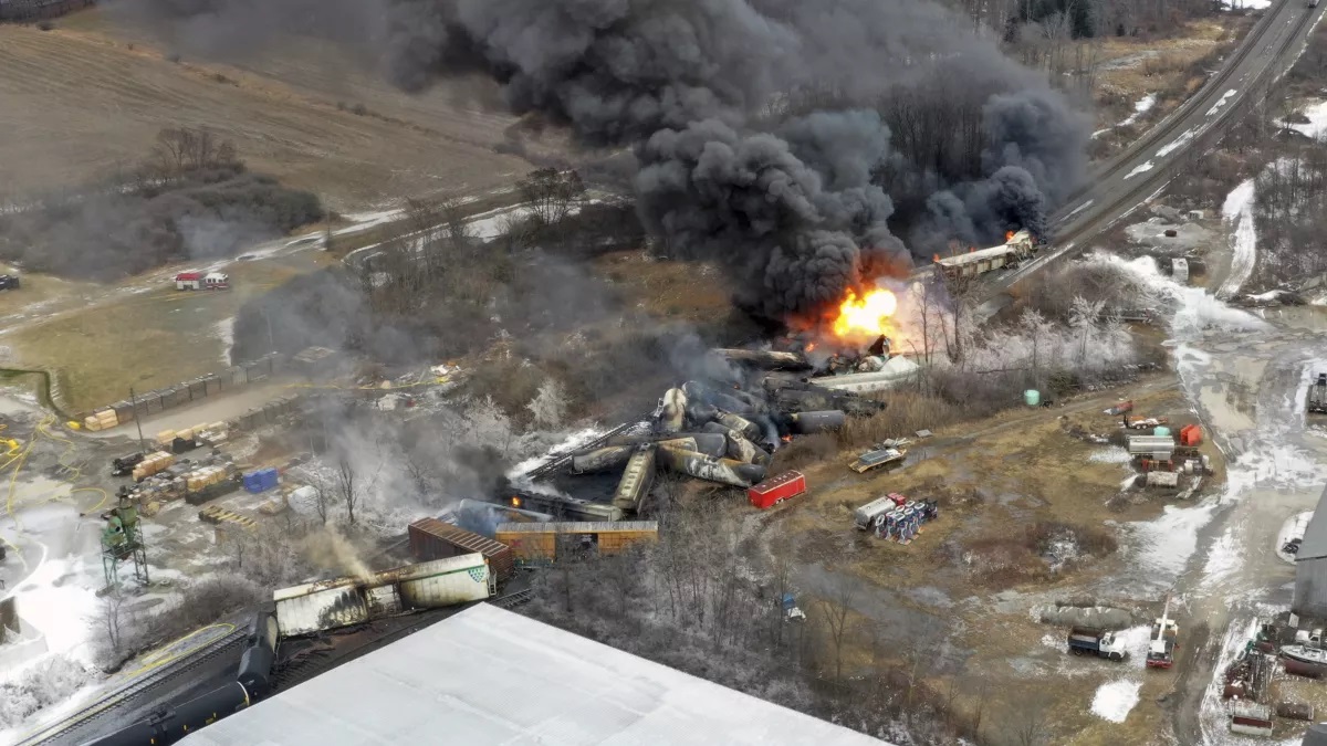 Opinion: Ohio’s train derailment — not spy balloons — is the real national security threat