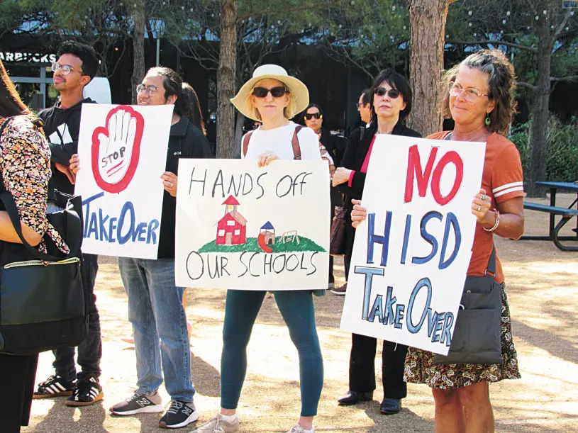 Texas announces takeover of Houston schools, stirring anger