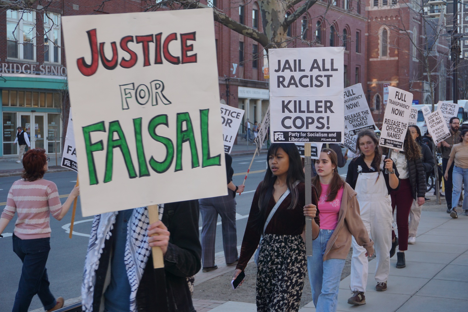 Protesters Decry Police Killing of Sayed Faisal in Weeklong Picket at Cambridge City Hall