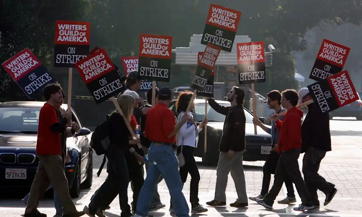 Hollywood writers overwhelmingly vote to authorize strike