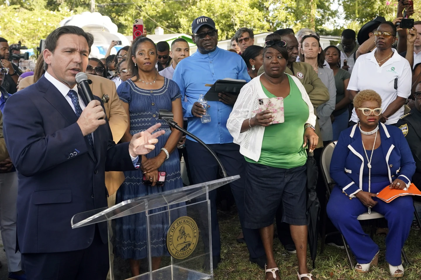 Florida Governor Ron DeSantis faces Black leaders’ anger after racist killings in Jacksonville