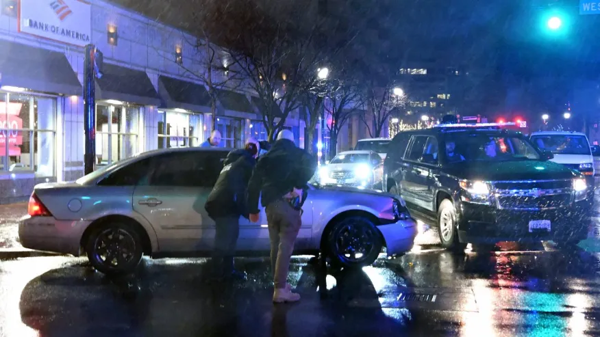 Car hits SUV in Biden’s motorcade during event in Delaware