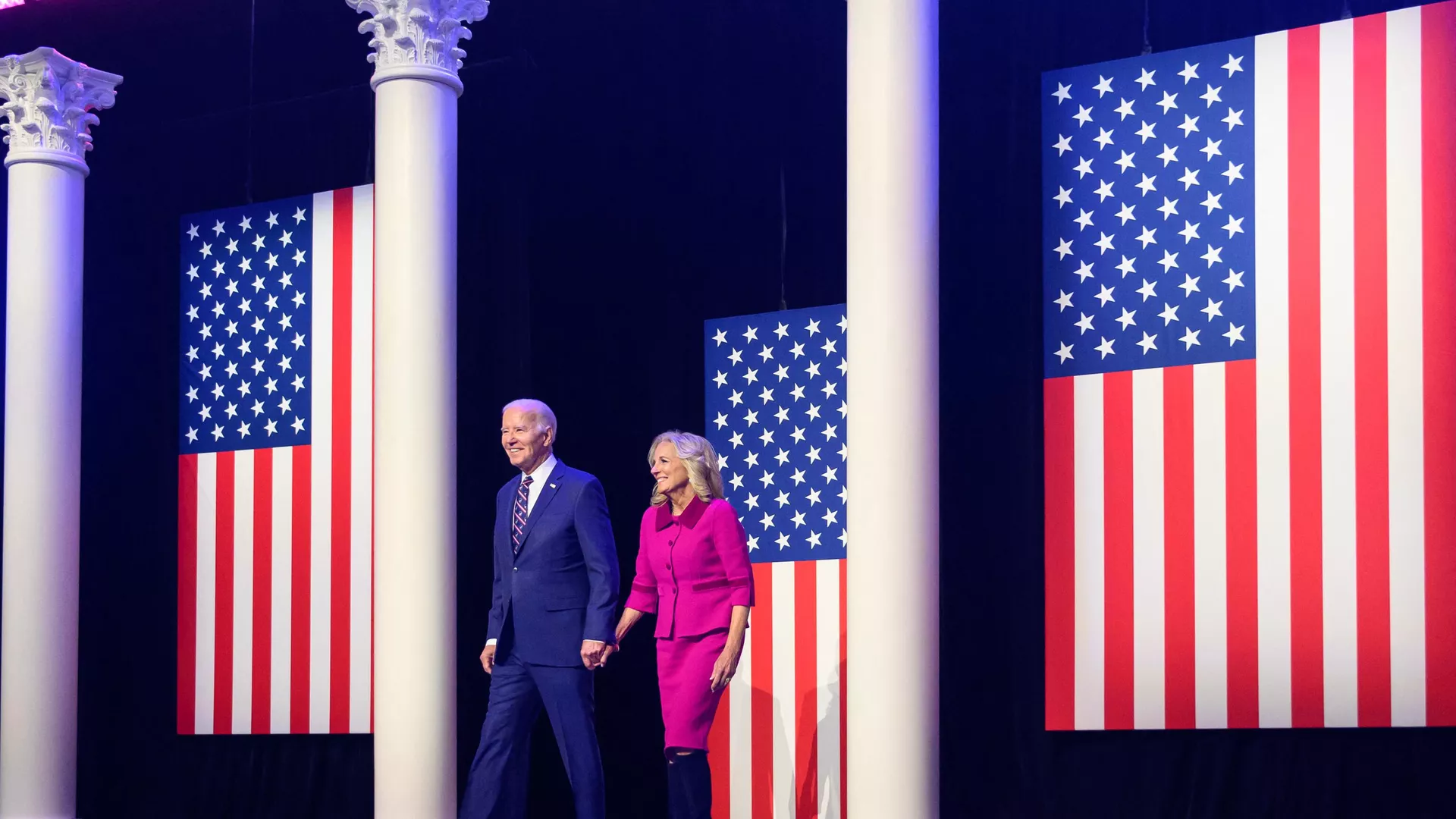 Biden Mocked After First Lady Escorts Him Offstage ‘Like a Child’