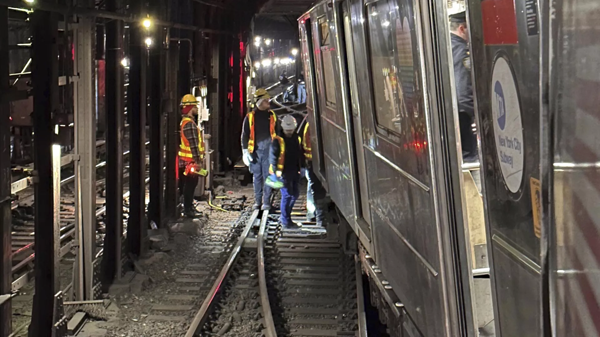 New York Subway Train Derailment Leaves 24 Passengers Injured
