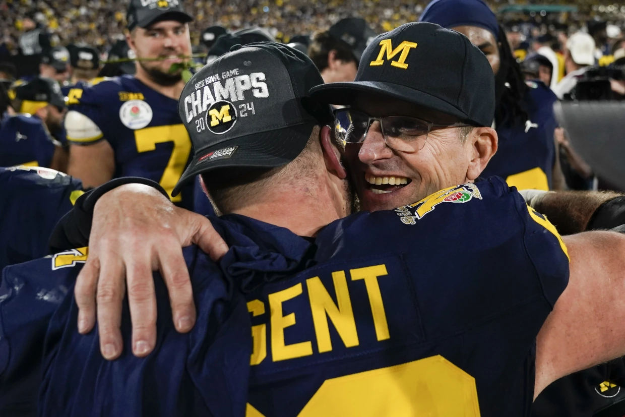 Michigan reaches national title game after Rose Bowl win over Alabama