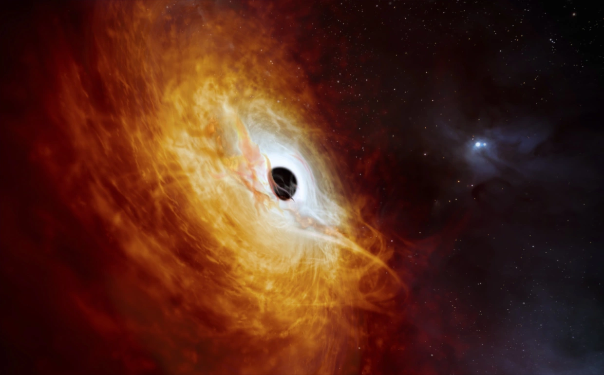 Astronomers find what may be the universe’s brightest object with a black hole devouring a sun a day