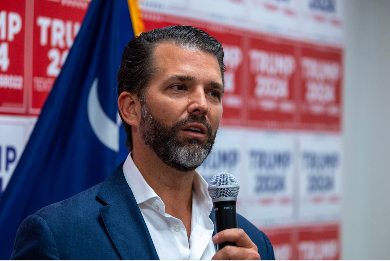 Donald Trump Jr. receives unidentified white powder in envelope at Florida home