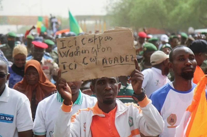 Hundreds rally in Niger’s capital to push for U.S. military departure