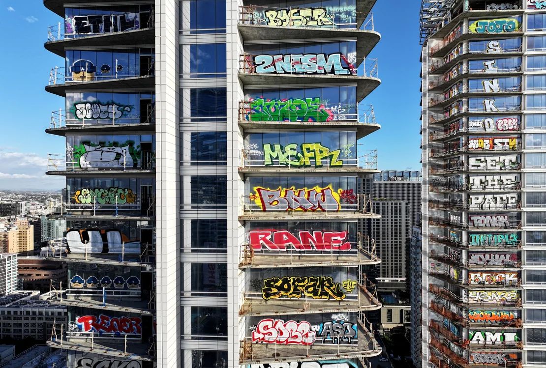A graffiti ‘takeover’ roils downtown Los Angeles