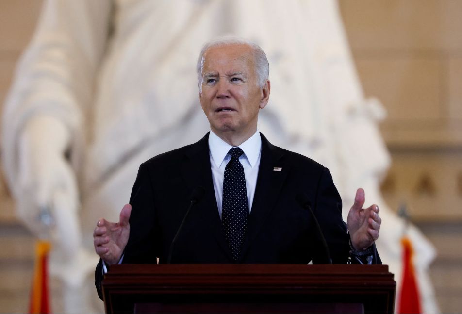 Biden condemns ‘ferocious surge’ in antisemitism during Holocaust remembrance ceremony