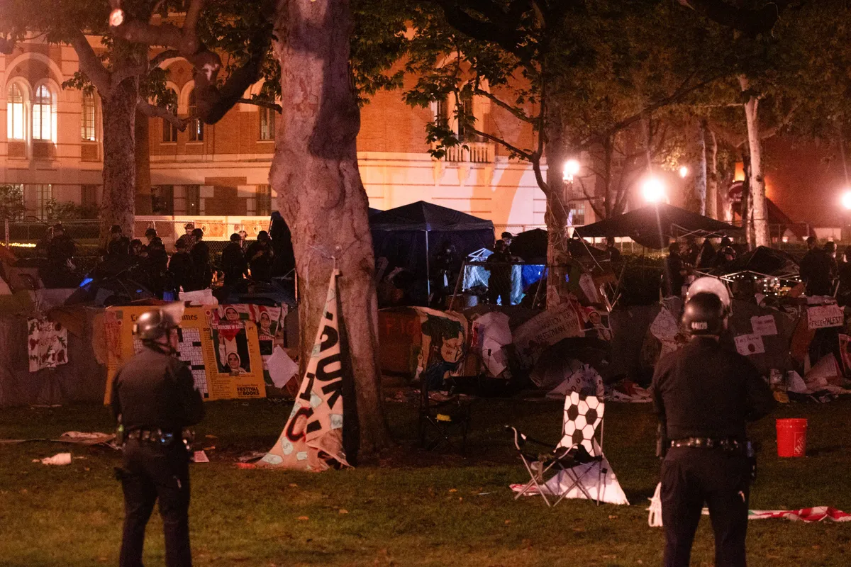 Police close pro-Palestinian encampment at USC; UCLA creates new campus safety office: Updates