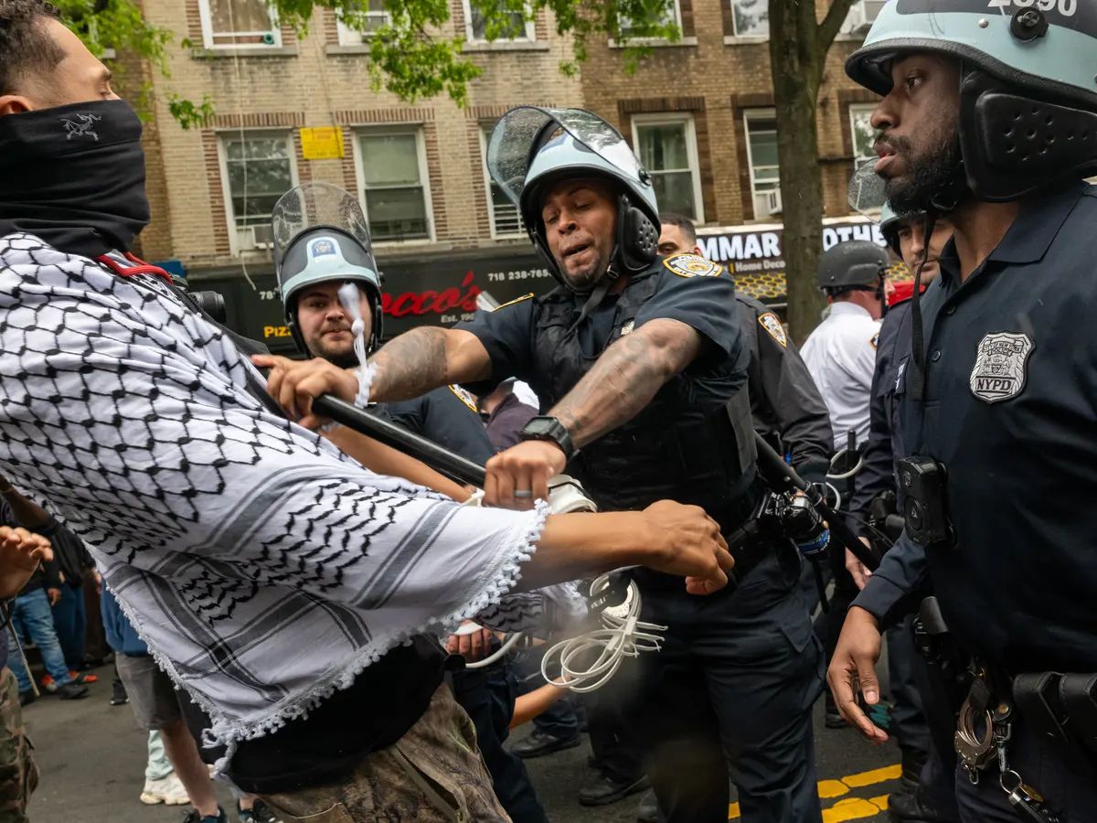 Outrage over police violence at pro-Palestine rally in Brooklyn