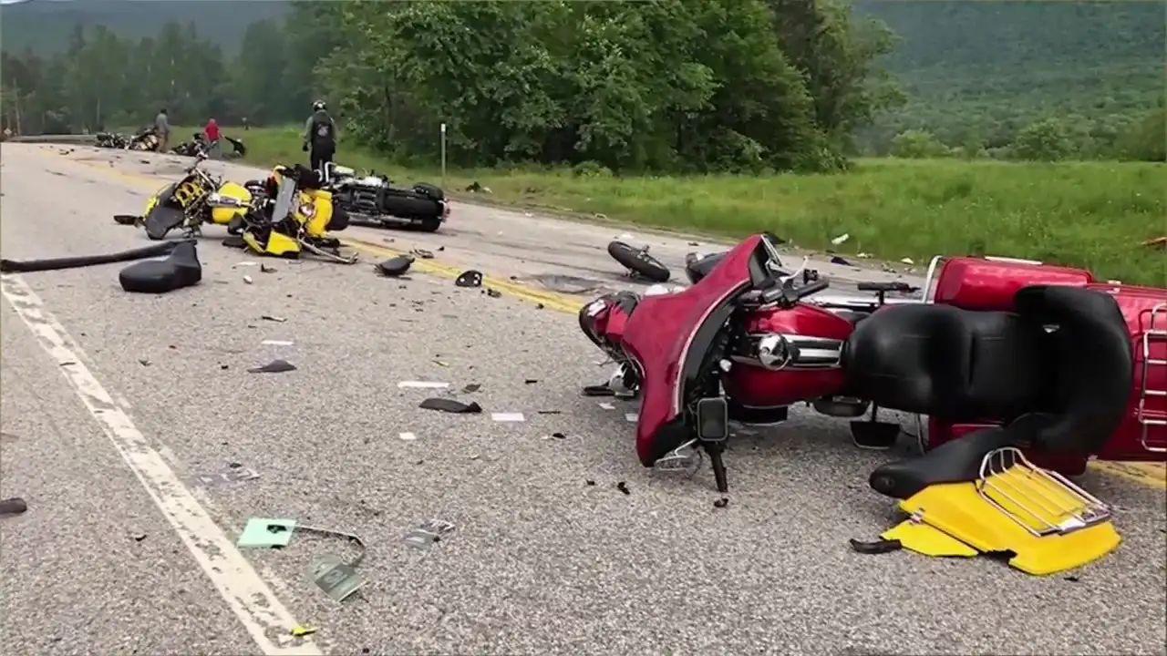Survivors of New Hampshire motorcycle crash that killed 7 urge a judge to keep trucker off the road