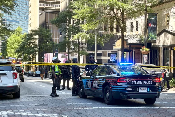 Gunman wounds 3 in Atlanta food court before being shot by officer, police say