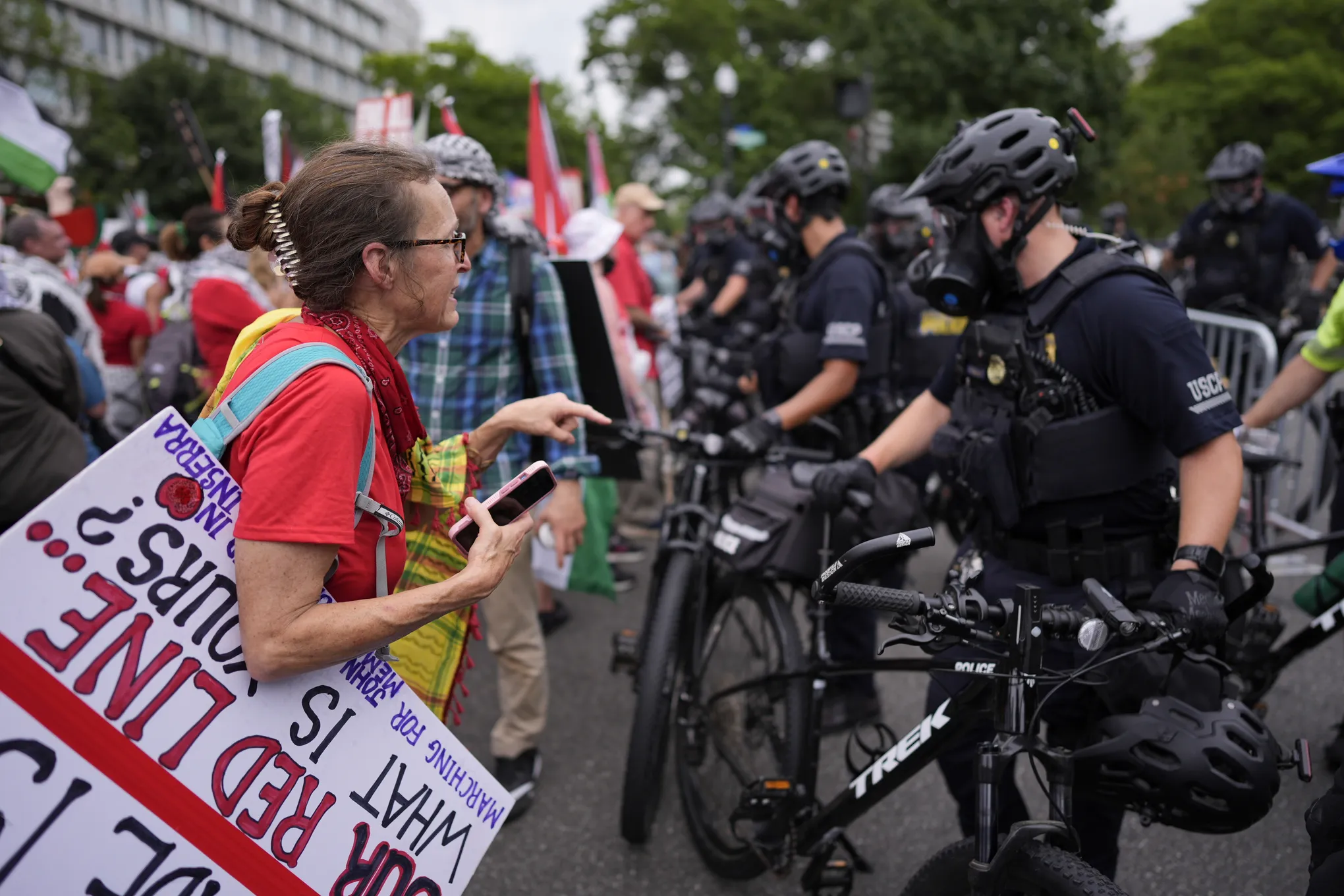 Thousands fill Washington’s streets to protest Israel’s war in Gaza during Netanyahu visit