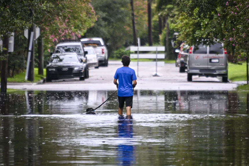 Tropical Storm Debby churns over the Atlantic before making second landfall on East Coast