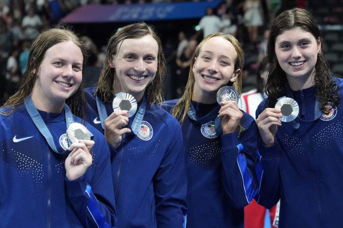 Ledecky wins record 13th medal with a silver. McIntosh and Douglass strike gold