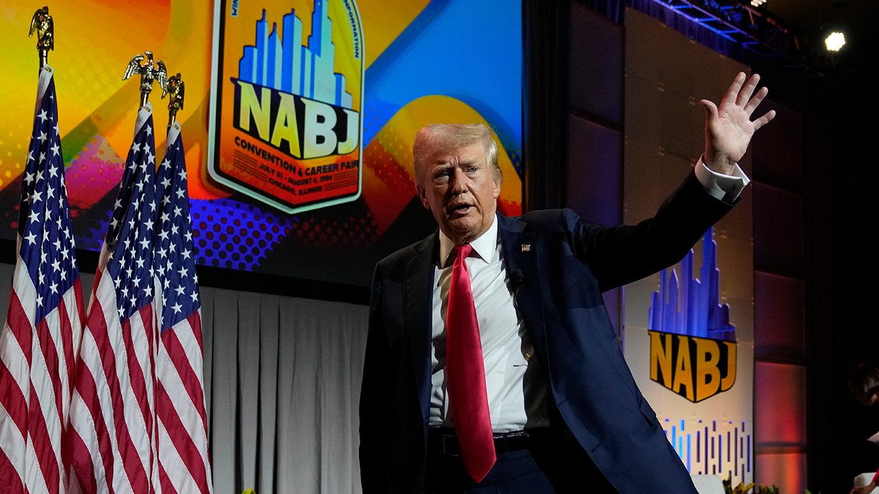 Trump falsely questions Harris’ race in NABJ interview, says VP pick ‘does not have any impact’