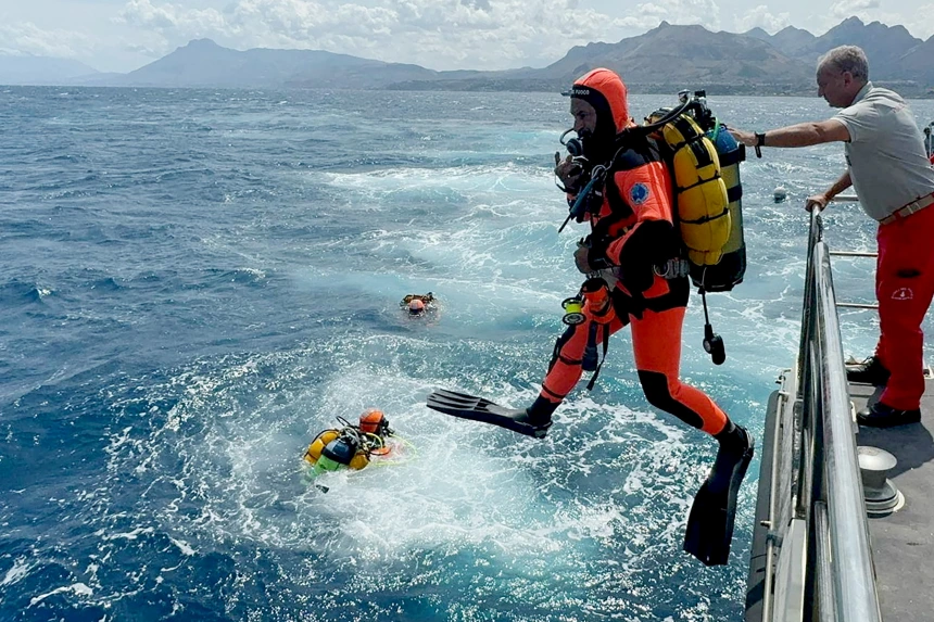 Missing revealed as search steps up after superyacht sinks in storm off Sicily