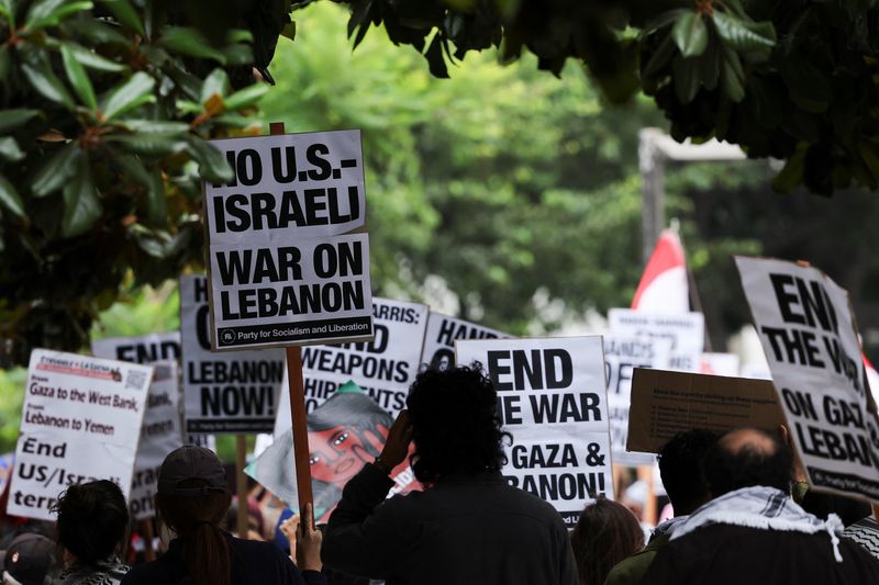 Activists protest US support for Israel as risks rise of wider Middle East war