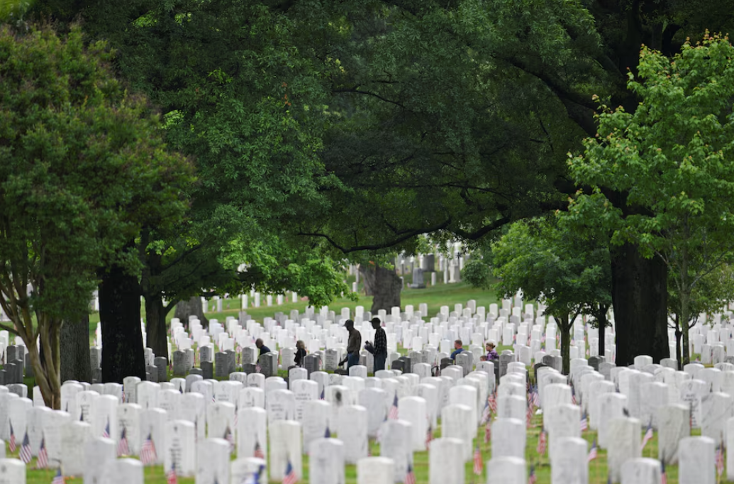 Harris calls Trump’s Arlington cemetery visit disrespectful