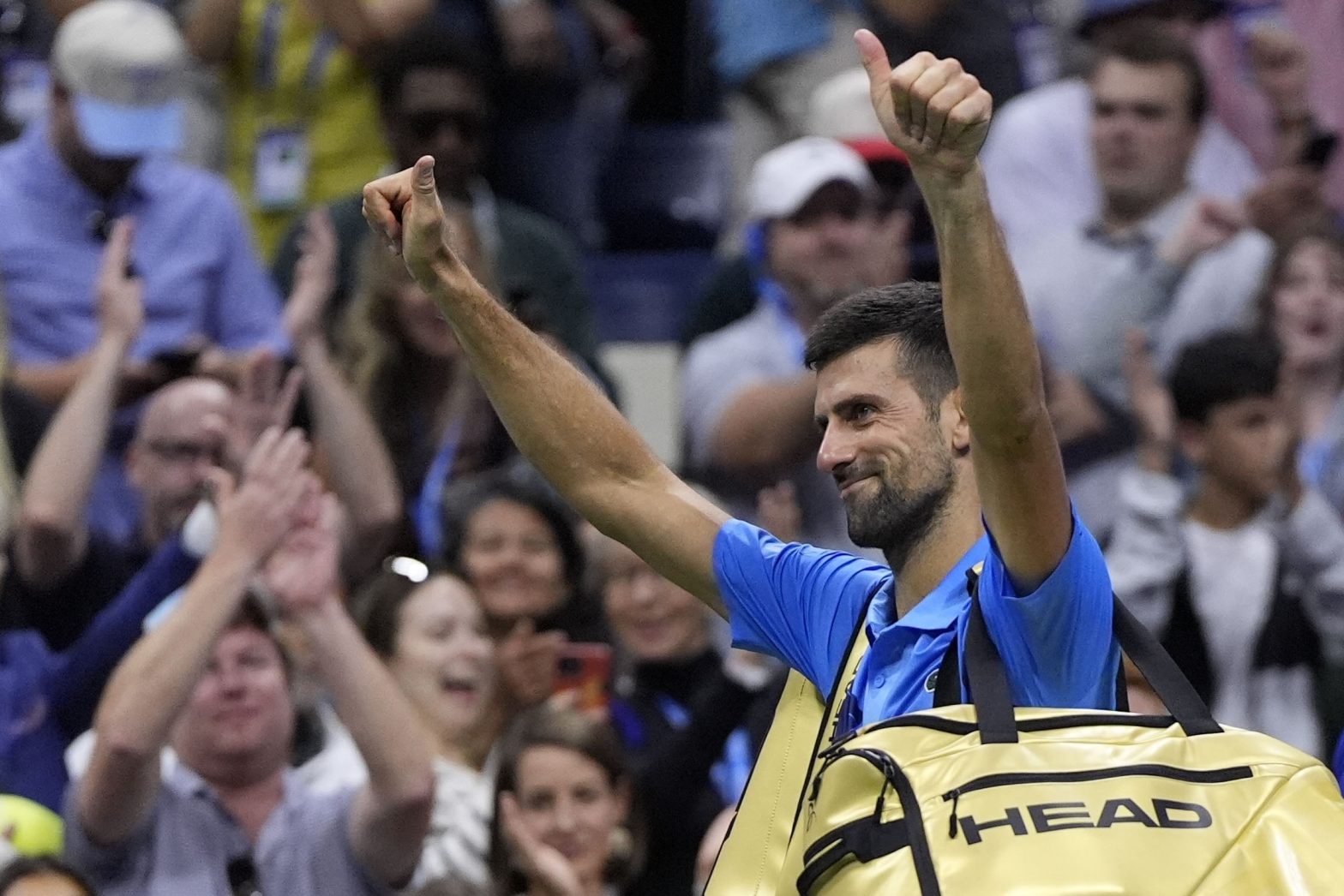 Defending champion Novak Djokovic is shocked at the US Open one night after Carlos Alcaraz’s loss