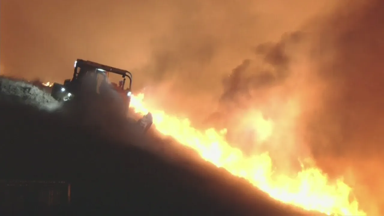 Canyon Crest Fire, east of Los Angeles, prompts evacuations in Riverside, San Bernardino