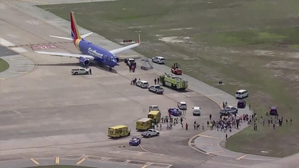 Passengers on Southwest flight evacuated after engine fire forces plane’s return
