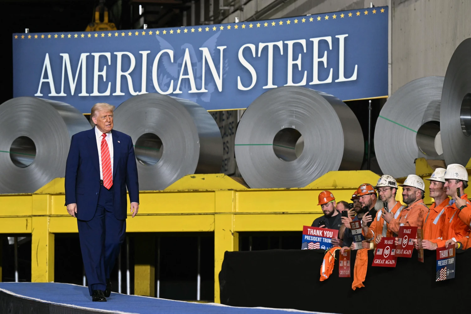 Trump says U.S. will double steel tariffs to 50%
