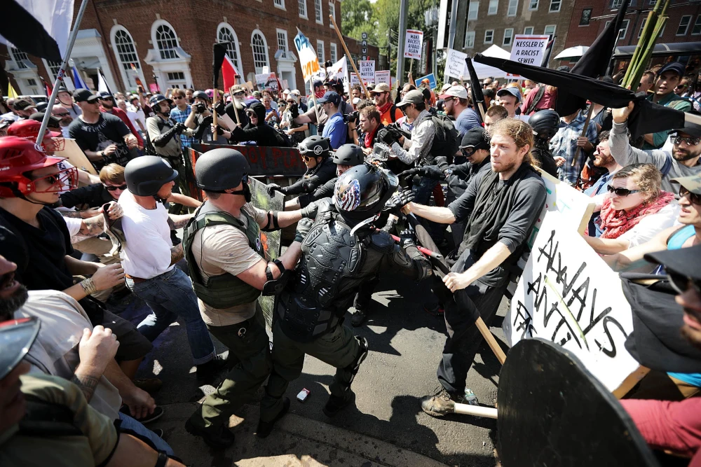 Hate groups in the U.S. decline but their influence grows, report shows