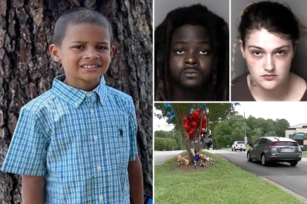 Parents charged with manslaughter after their 7-year-old son fatally struck by car in North Carolina