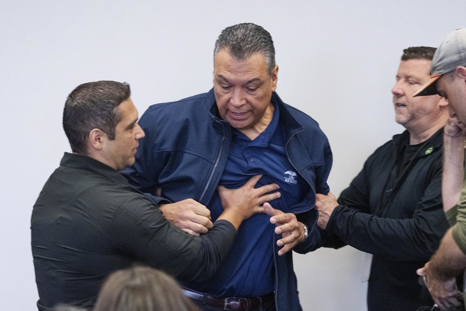 Sen. Alex Padilla disputes Trump administration’s account of his forcible removal at a DHS event