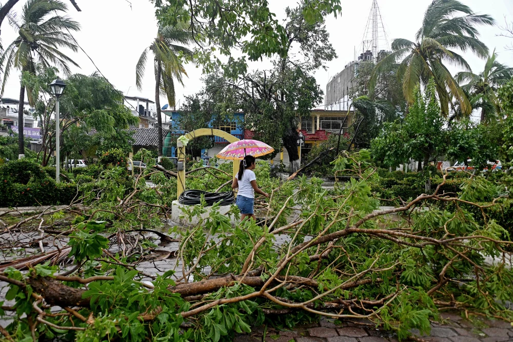 A hurricane watch is in effect for southern Mexico as a depression in the Pacific gains strength