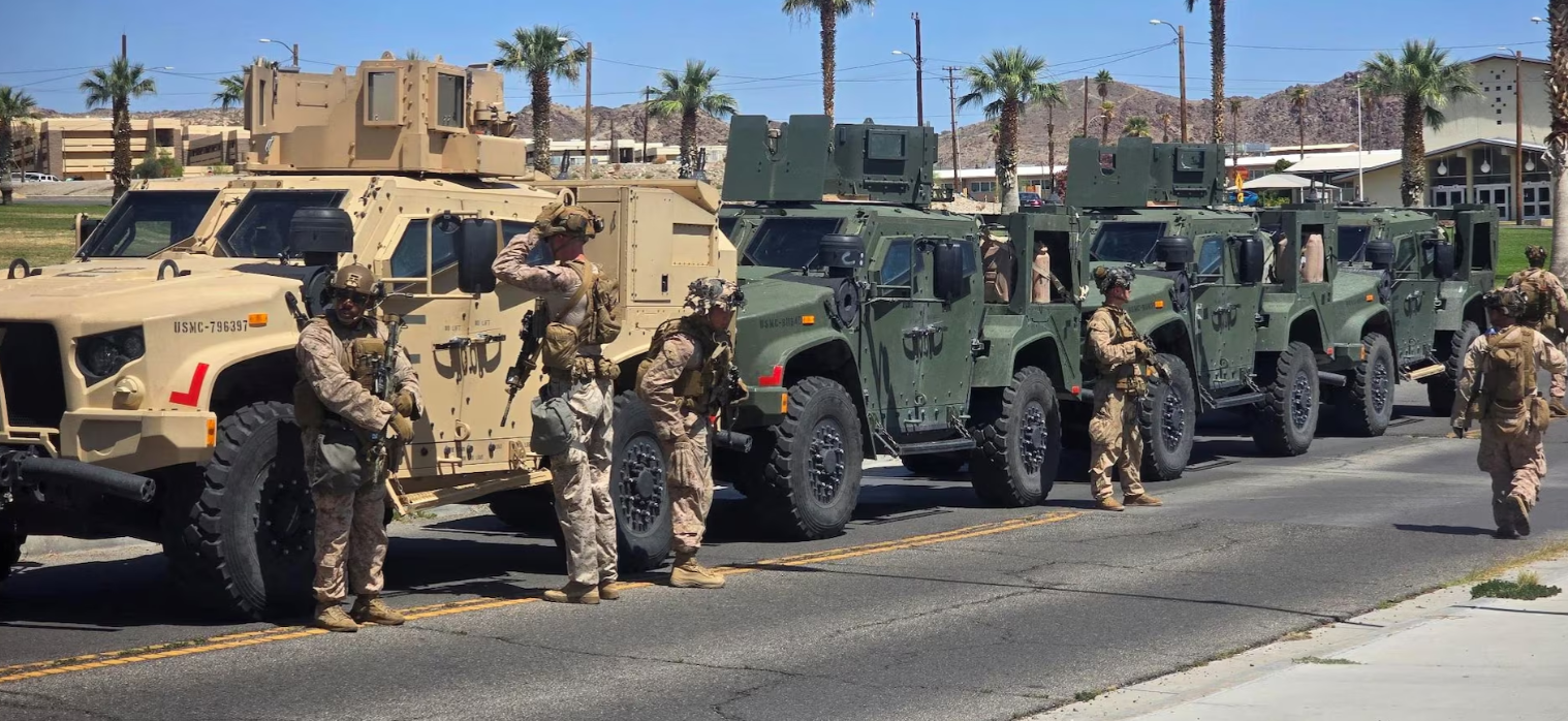 US Marines arrive in LA on Trump’s orders as immigration protests persist