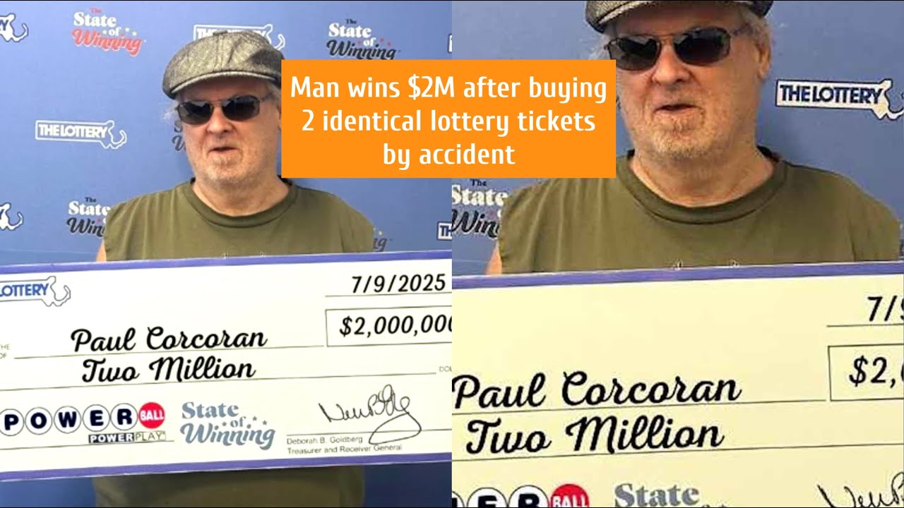 Man wins $2M after buying 2 identical lottery tickets by accident
