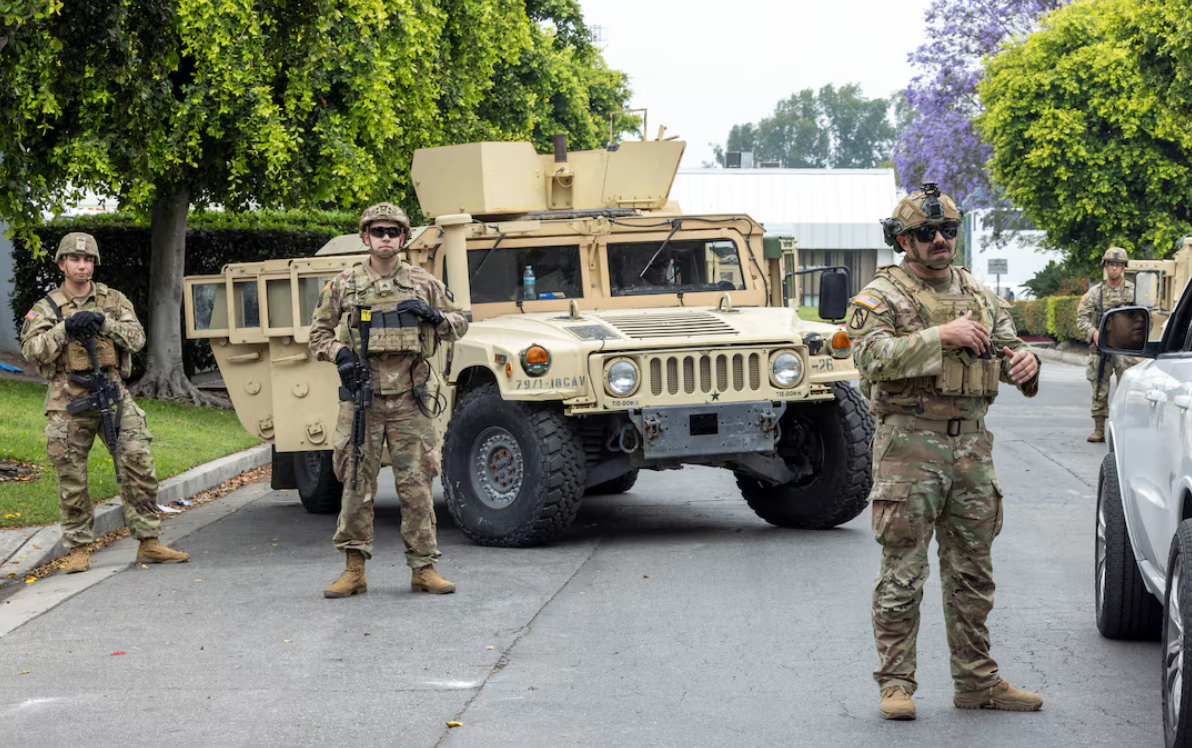 US military was deployed to LA protests despite low risk, general testifies
