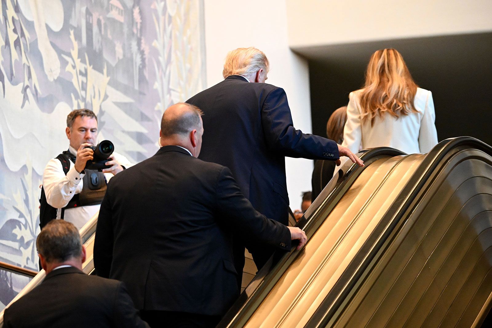 Trump says Secret Service probing ‘sabotage’ of escalator at UN