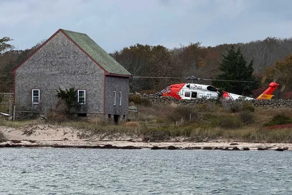 Family rescued after being stranded on small island off Cape Cod