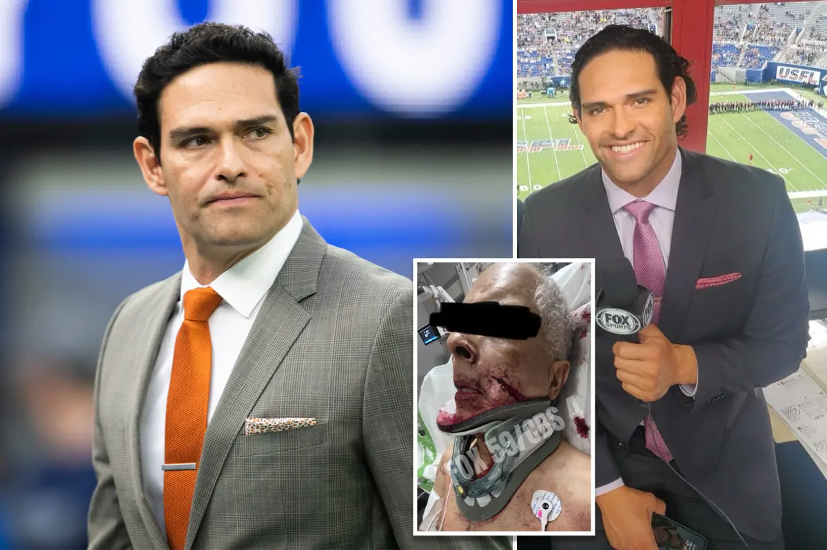 Former NFL star Mark Sanchez released from hospital, booked on felony assault charge