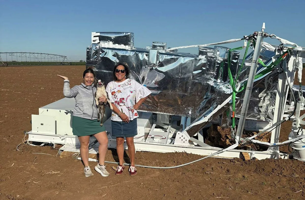 She saw a car-sized object over a Texas farm and found wayward hunk of NASA equipment