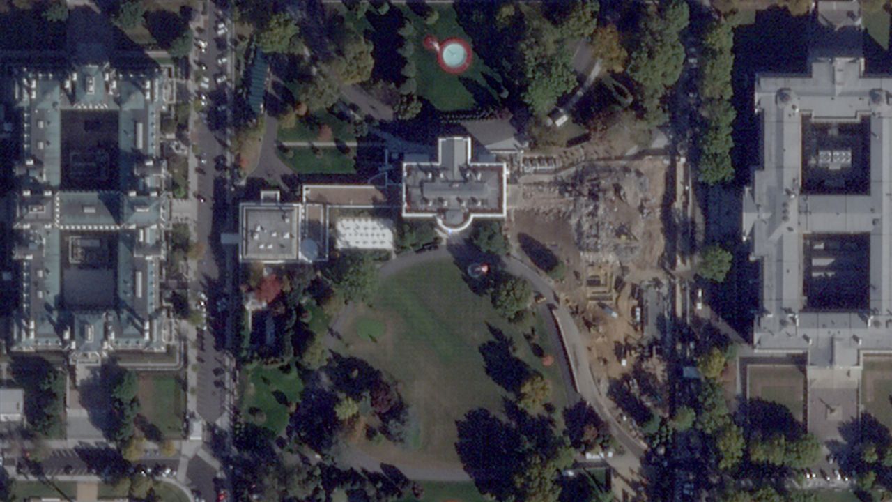 White House East Wing demolished, new images appear to show