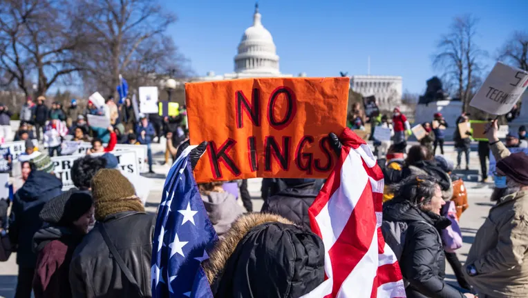 Streets filled across the country for ‘No Kings’ peaceful rallies protesting Trump