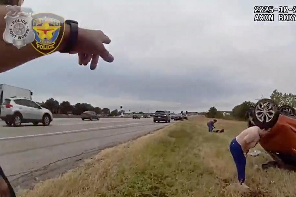 Baby pulled from overturned vehicle in dramatic rescue