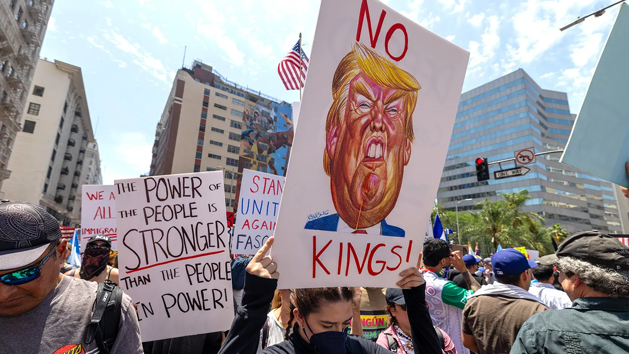 Trump calls ‘No Kings’ protests a ‘joke’: ‘I work my ass off’