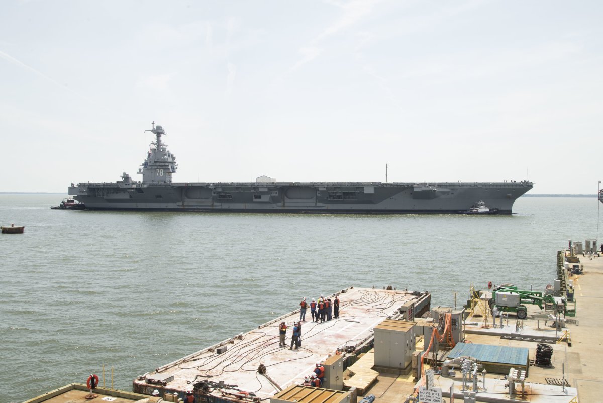 U.S. carrier strike force positioned in waters near Venezuela