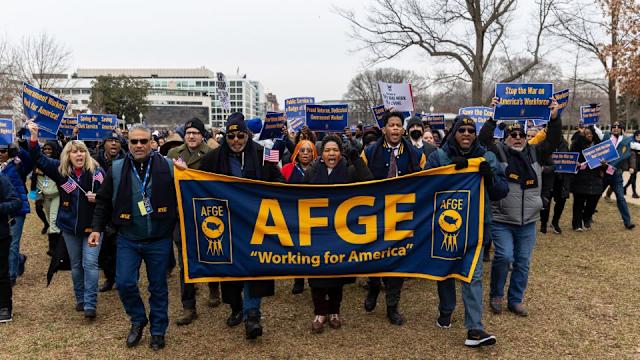 Top labor groups break with federal union’s support of Republican measure to end shutdown