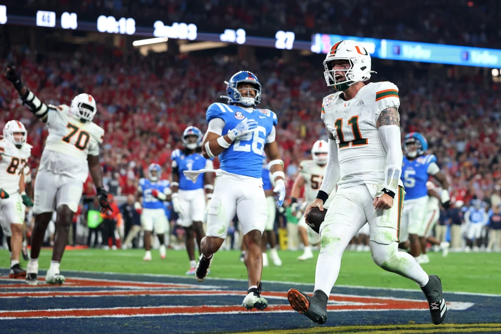 Miami outlasts Ole Miss 31-27 to advance to College Football Playoff national championship