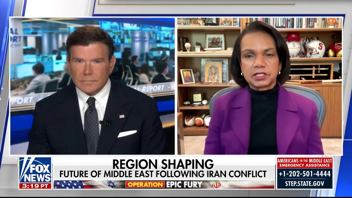 Former Secretary of State Condoleezza Rice calls on Trump admin to ‘take care’ of Iran for good