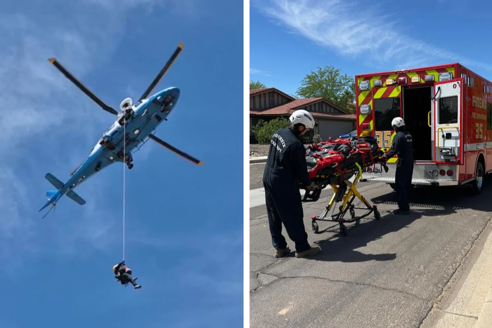 Hiker airlifted off Arizona mountain after being stung over 100 times by bees